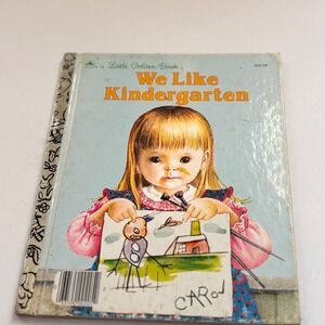 Vintage‎ 1965 We Like Kindergarten Little Golden Book Childrens Book